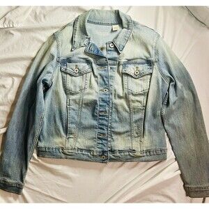Levi Strauss & Co. Womens jean jacket Original Trucker denim Med Wash size XL